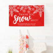 Kerstdank: veel sneeuw spandoek (Insitu)