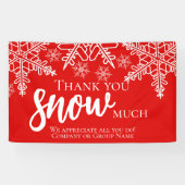 Kerstdank: veel sneeuw spandoek (Horizontaal)