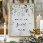 kerstdank voor veel sneeuw poster