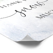 kerstdank voor veel sneeuw poster (Hoek)