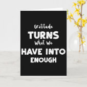 Kerstdankbaarheid verandert wat we hebben in... Th Kaart (Gele Bloem)