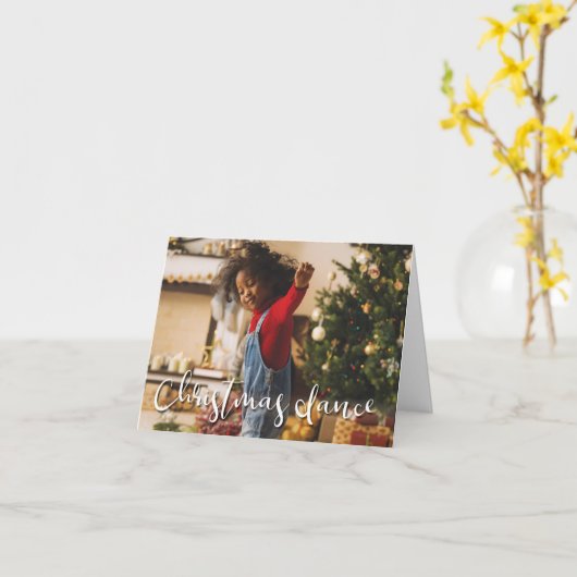 kerstdans kaart (Gele Bloem)