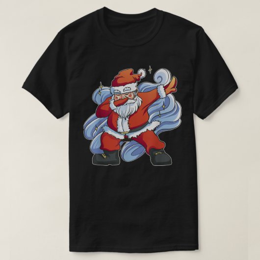 Kerstdansdobberende kerstman Funny Boys Girls Dab T-shirt (Design voorkant)
