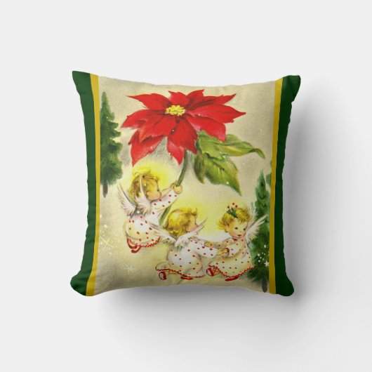 Kerstdansen Baby Angels Kussen (Voorkant)