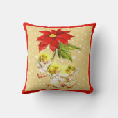 Kerstdansen Baby Angels Kussen (Achterkant)