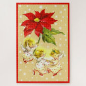 Kerstdansen Baby Angels Kussen Legpuzzel (Verticaal)