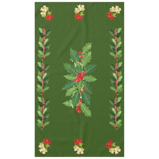 Kerstdansen Baby Angels op groen Tafelkleed (Voorkant)