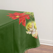 Kerstdansen Baby Angels op groen Tafelkleed (Voorbeeld)