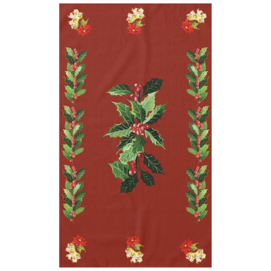 Kerstdansen Baby Angels op rood Tafelkleed (Voorkant)