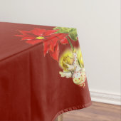 Kerstdansen Baby Angels op rood Tafelkleed (Voorbeeld)