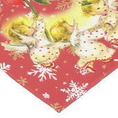 Kerstdansen Baby Angels op sneeuwvlokken Lange Tafelloper (Hoek)