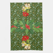 Kerstdansen Baby Angels op sneeuwvlokken Theedoek (Verticaal)