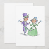 Kerstdansen Kaart (Voorkant / Achterkant)