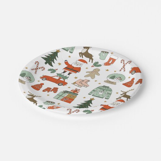 Kerstdansen schattige feestdagen Bord (Gekanteld)