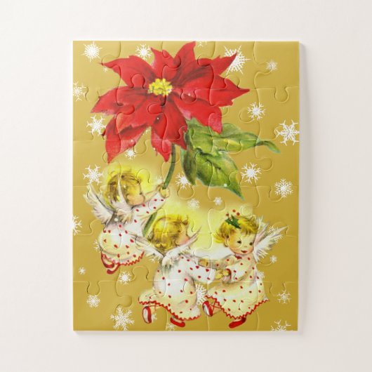 Kerstdansende Baby Angels Children's Puzzle Legpuzzel (Verticaal)