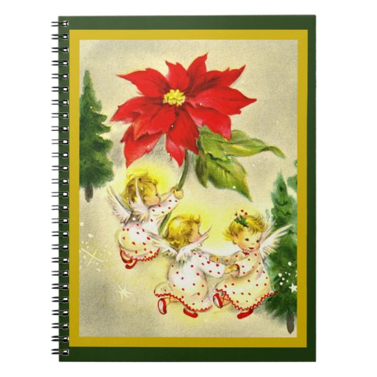 Kerstdansende Baby Angels Notitieboek (Voorkant)