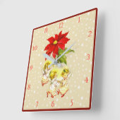 Kerstdansende Baby Angels wandklok (Hoek)