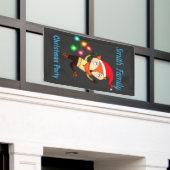 Kerstdansende fox, aangepast spandoek (Buitenkant Gebouw)