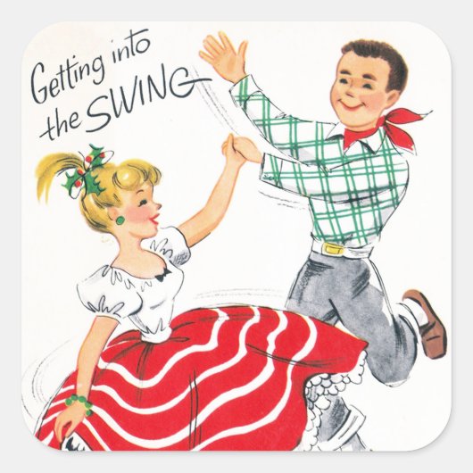  kerstdansfeest sticker (Voorkant)