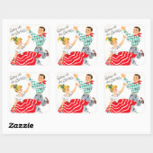 kerstdansfeest sticker (Vel)