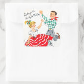  kerstdansfeest sticker (Tas)