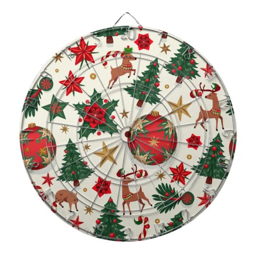 kerstdartboard dartbord (Voorkant)
