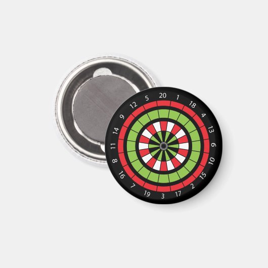 kerstdartboard magneet (Voorkant / Achterkant)