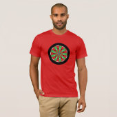 kerstdartboard t-shirt (Voorkant volledig)