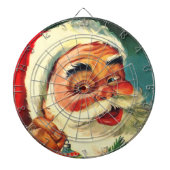 kerstdartbord met Jolly Santa Claus Dartbord (Voorkant)