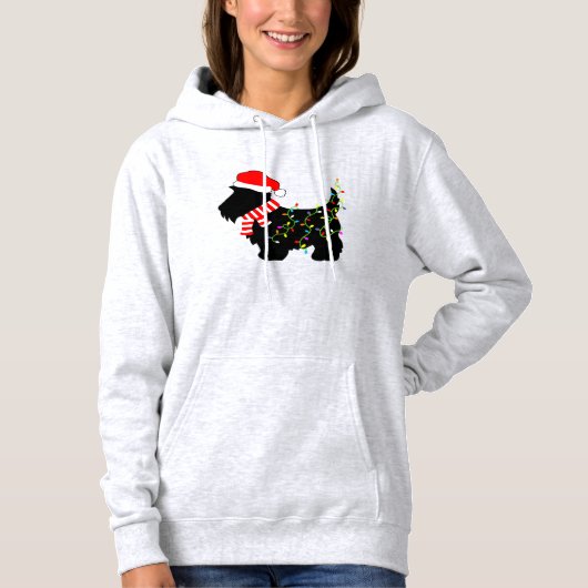 kerstdasje met licht hoodie (Voorkant)