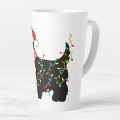 kerstdasje met licht latte mok (Rechterhoek)