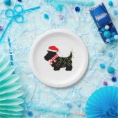 kerstdasje met licht papieren bordje (Feest)