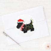 kerstdasje met licht ronde sticker (Envelop)