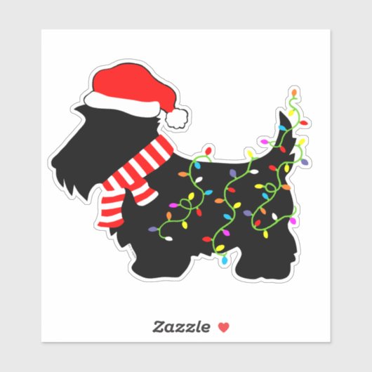 kerstdasje met licht sticker (Vel)