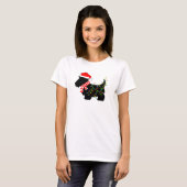 kerstdasje met licht t-shirt (Voorkant volledig)