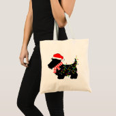 kerstdasje met licht tote bag (Voorkant (product))