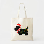 kerstdasje met licht tote bag (Voorkant)