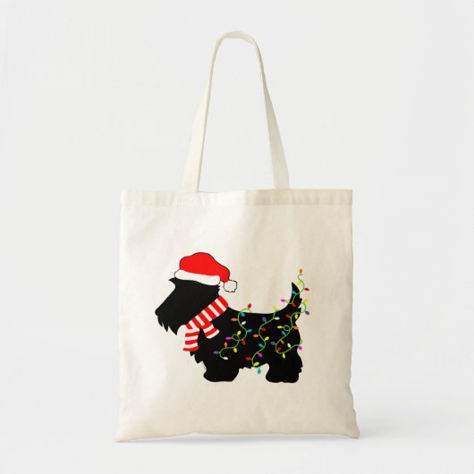 kerstdasje met licht tote bag (Voorkant)