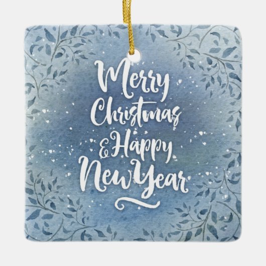 Kerstdatumscript aanpassen keramisch ornament (Voorkant)