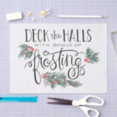 Kerstdecaan de zalen met kloosters van het vorsten tissuepapier (Craft)