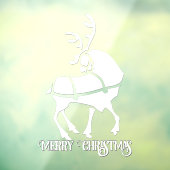 Kerstdecal Holiday Reindeer Window Clings Raamsticker (Vel 3)