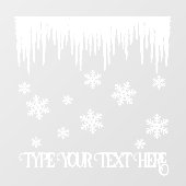 Kerstdecibel niet-seculiere feestdagen raamsticker (Vel)