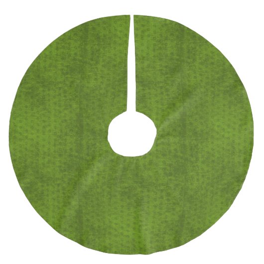 kerstdeco - groene geometrische chenilletextuur kerstboom rok (Voorkant)