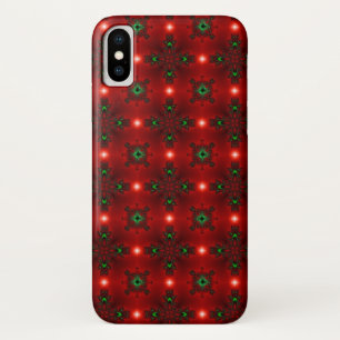 Kerstdeco in Retrostijl iPhone X Hoesje