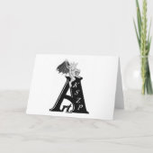 Kerstdeco in Retrostijl Feestdagen Kaart (Achterkant)