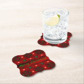 Kerstdeco in Retrostijl Kartonnen Onderzetters (Insitu)