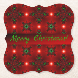 Kerstdeco in Retrostijl Kartonnen Onderzetters