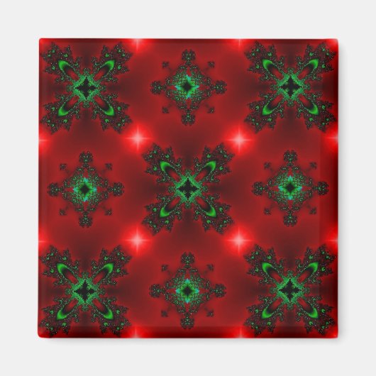 Kerstdeco in Retrostijl Magneet (Voorkant)