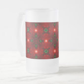 Kerstdeco in Retrostijl Matglas Bierpul (Voorkant links)