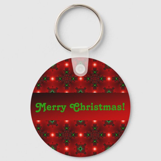 Kerstdeco in Retrostijl Sleutelhanger (Voorkant)